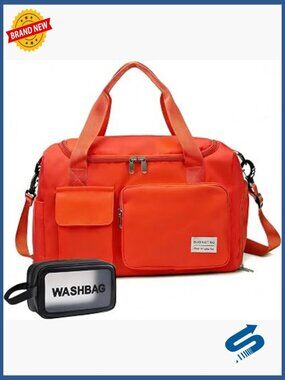 Small Gym Bag for Women Travel Duffle Carry on Weekender with Shoe Compartment